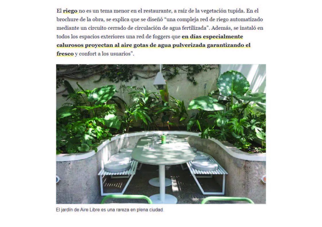 El nuevo restaurante de Belgrano en un patio lleno de plantas — imagen 5