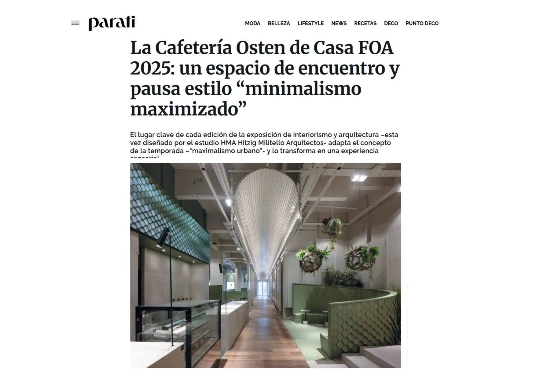 Cafetería Osten - Casa FOA — imagen 1