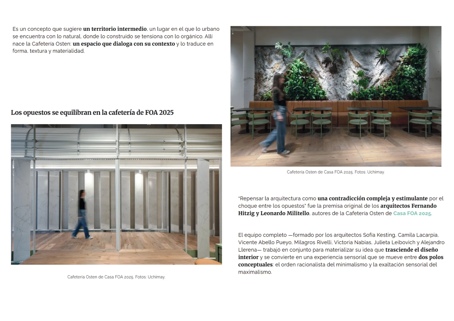 Cafetería Osten - Casa FOA — imagen 3