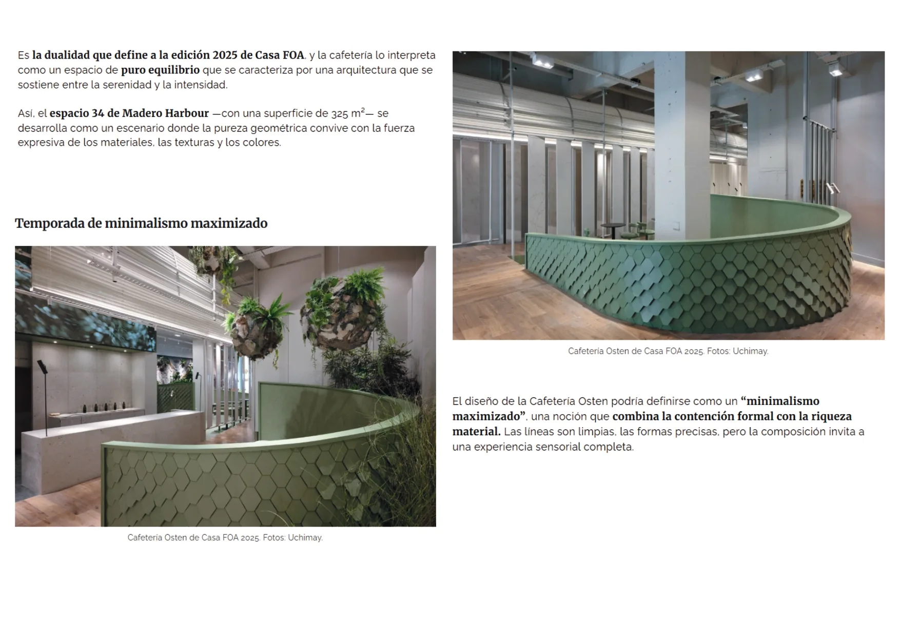 Cafetería Osten - Casa FOA — imagen 4