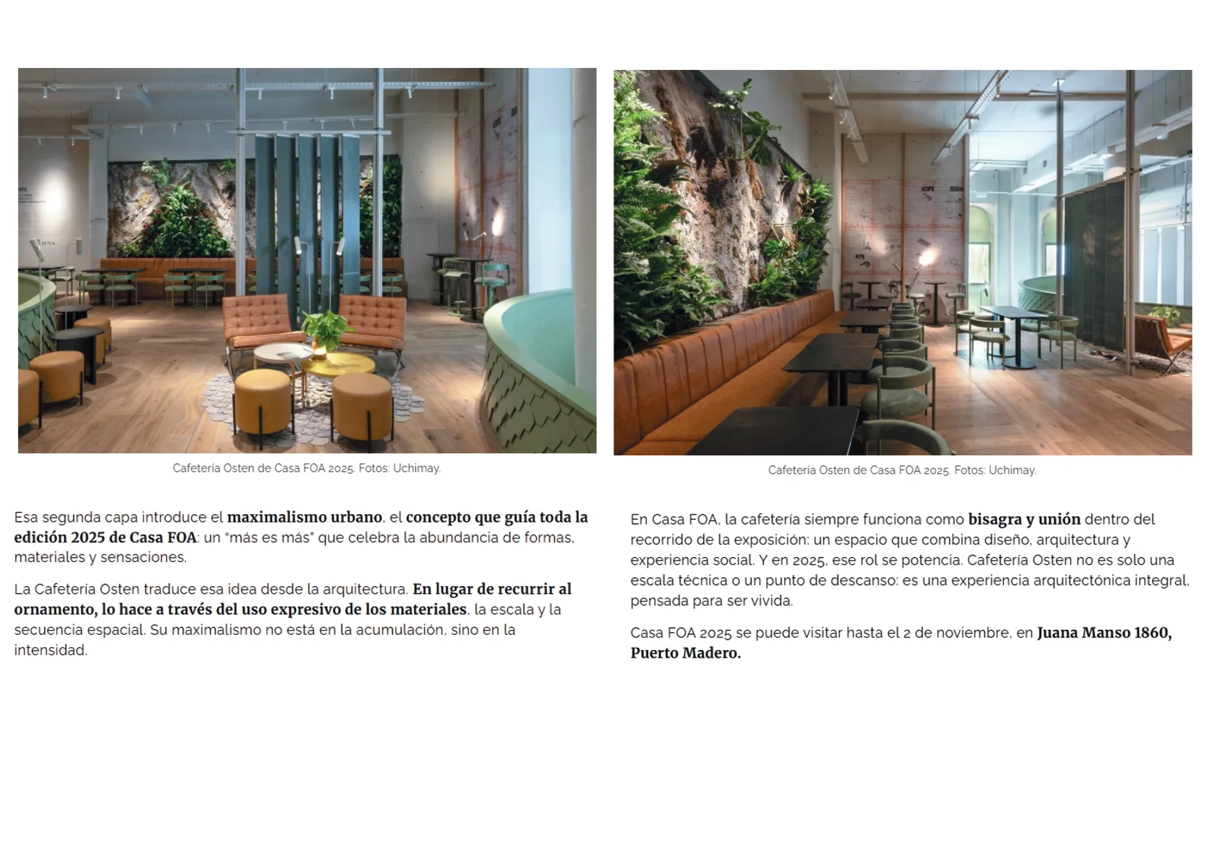 Cafetería Osten - Casa FOA — imagen 6